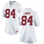 Women's Alabama Crimson Tide #84 Joshua Lanier White Game NCAA College Football Jersey 2403TTYX4